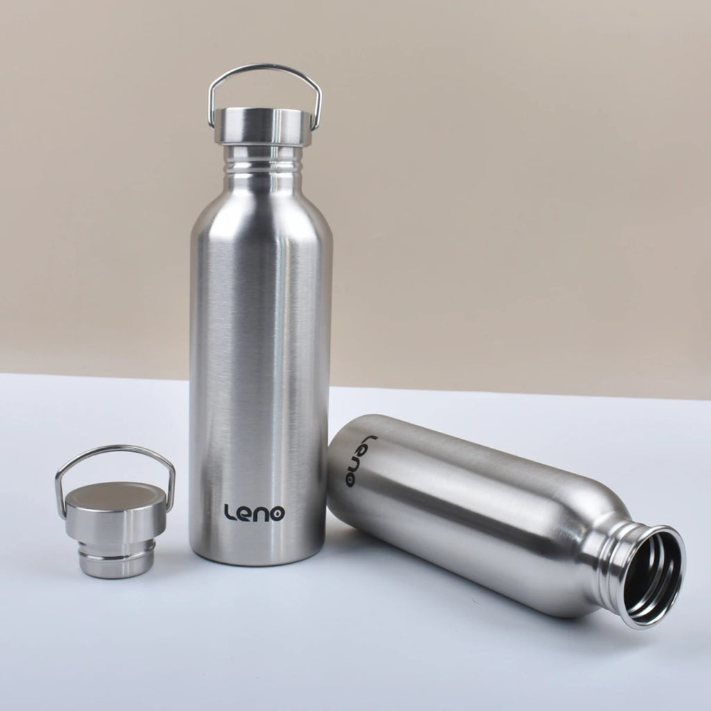 Stainless Steel Water Bottle 350-2000ml Big Mouth Single Wall Drinking Bottle Sports Bottle Flasks with All Steel Lid