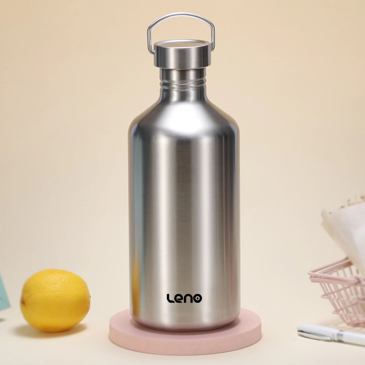 Stainless Steel Water Bottle 350-2000ml Big Mouth Single Wall Drinking Bottle Sports Bottle Flasks with All Steel Lid