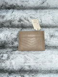 ♡ Beige A New Day Card Wallet | Slim Leather Cardholder | Gift Cute Small ♡