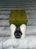 ♡ Pre-Owned Gucci Watch Grey w Red and Green Small Stripe Unisex w Green Box ♡