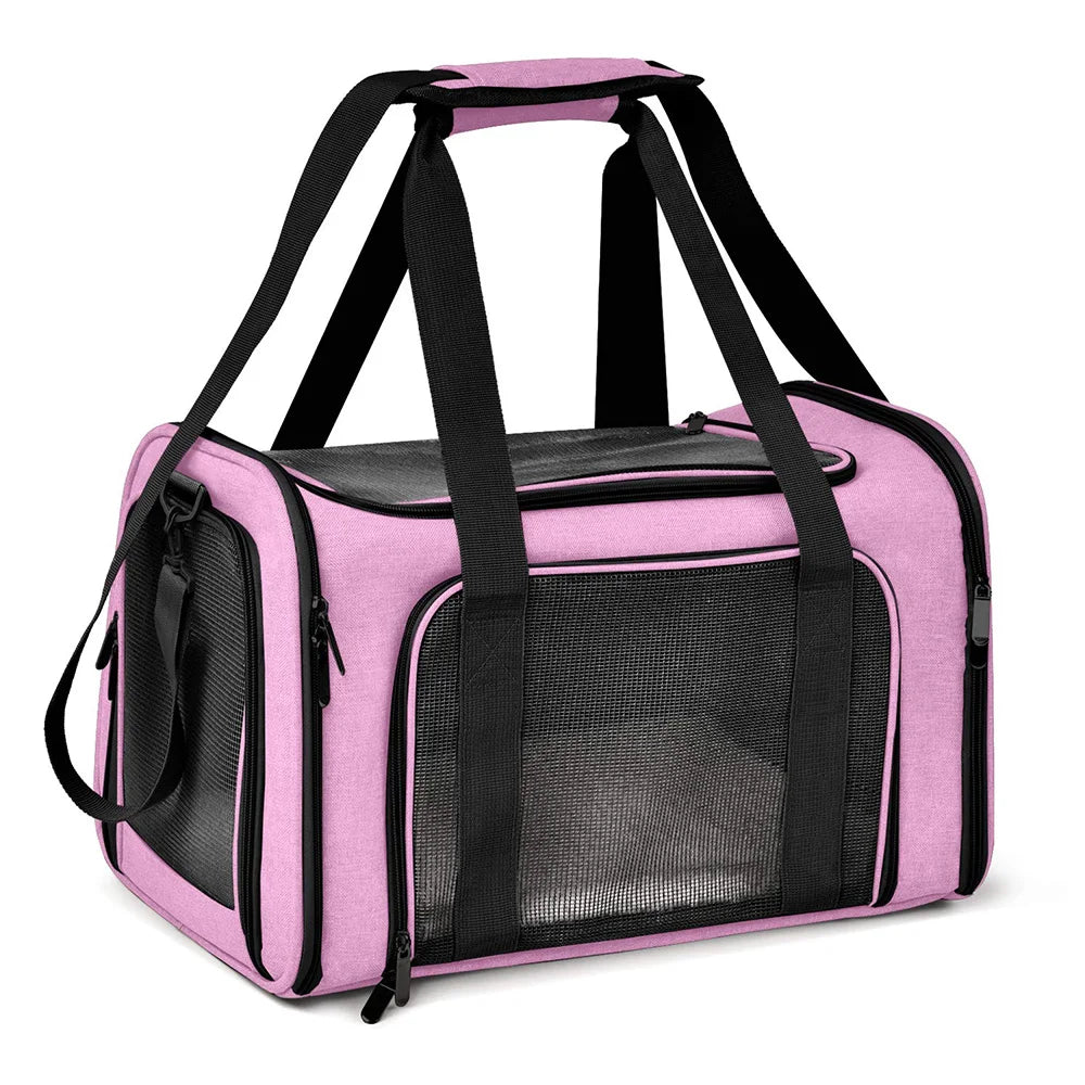 ♡ Dog Carrier Bag Soft Side Backpack Cat Pet Carriers Dog Travel Bags Airline Approved Transport For Small Dogs Cats Outgoing ♡