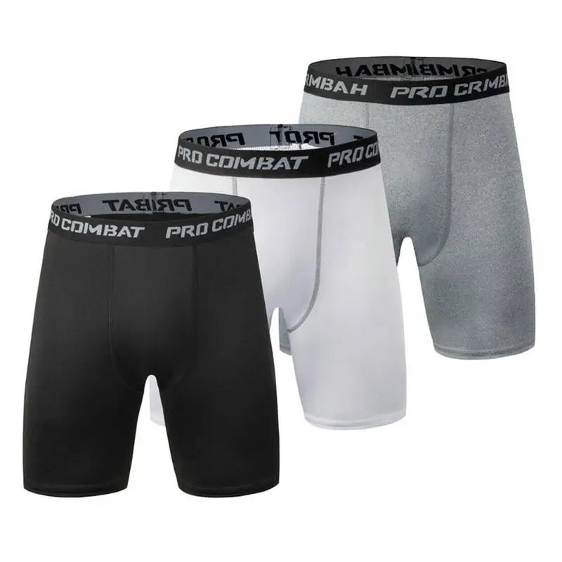 ♡ Men Sports Leggings Fitness Elastic Compression Tights Drying Quick Size Fitness Plus Pants Running Training Stretch Shorts ♡