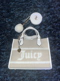 ♡ Juicy Couture Beige Crossbody Bag w Adjustable Strap – Chic Everyday Design ♡