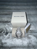 ♡ Pre-Owned Michael Kors Oversized Brynn Watch | Flashy Silver-Tone Stainless Steel with Pavé Crystals ♡