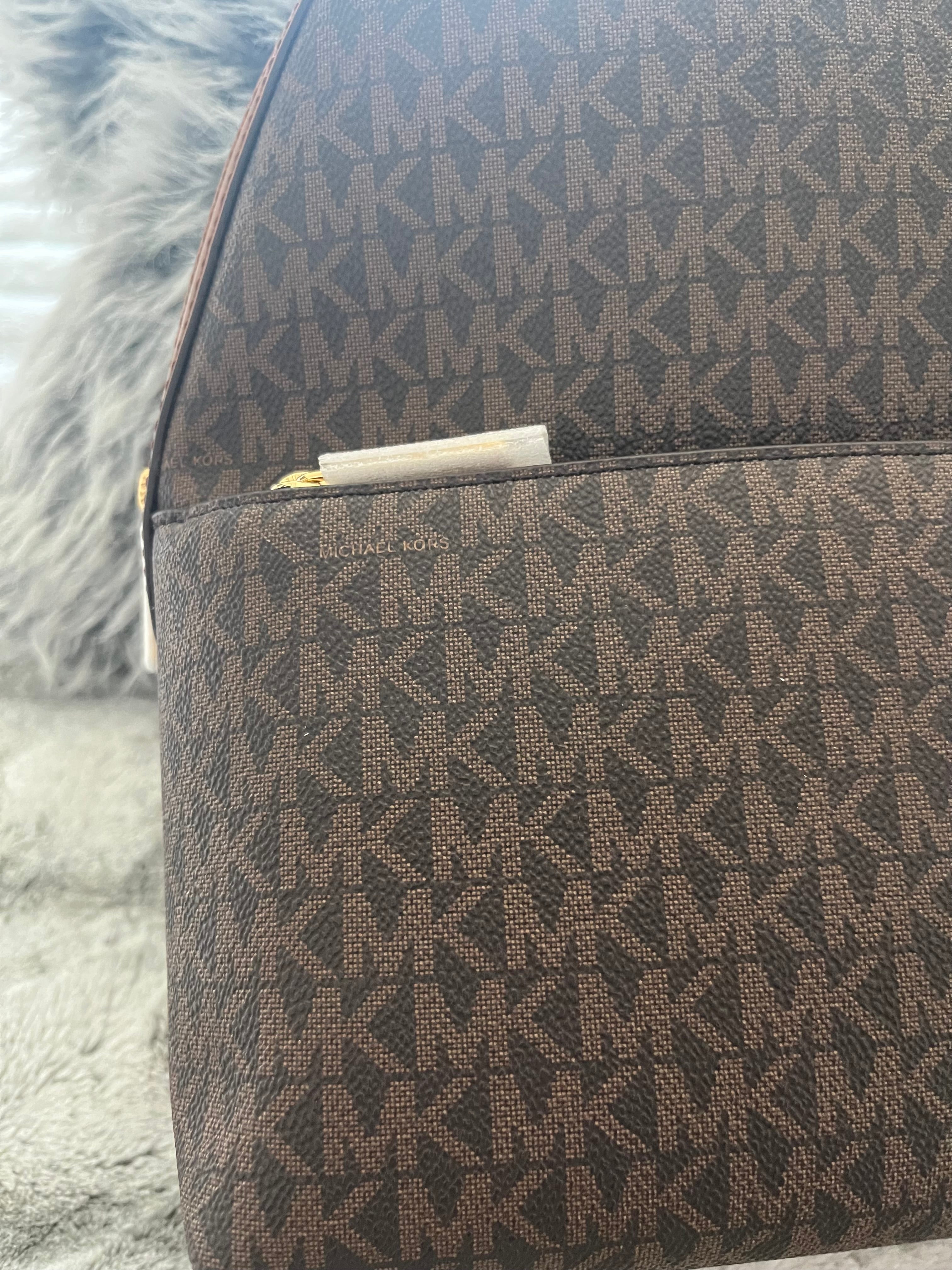 ♡ Michael Kors Sheila Medium Size Signature Backpack - Brown Original Monogram ♡