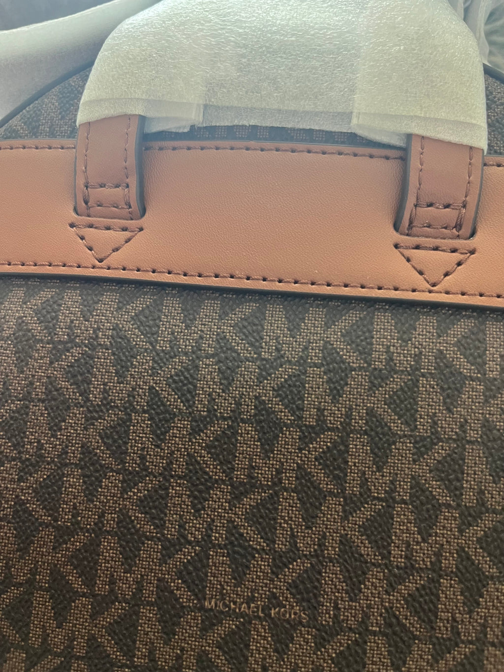 ♡ Michael Kors Sheila Medium Size Signature Backpack - Brown Original Monogram ♡