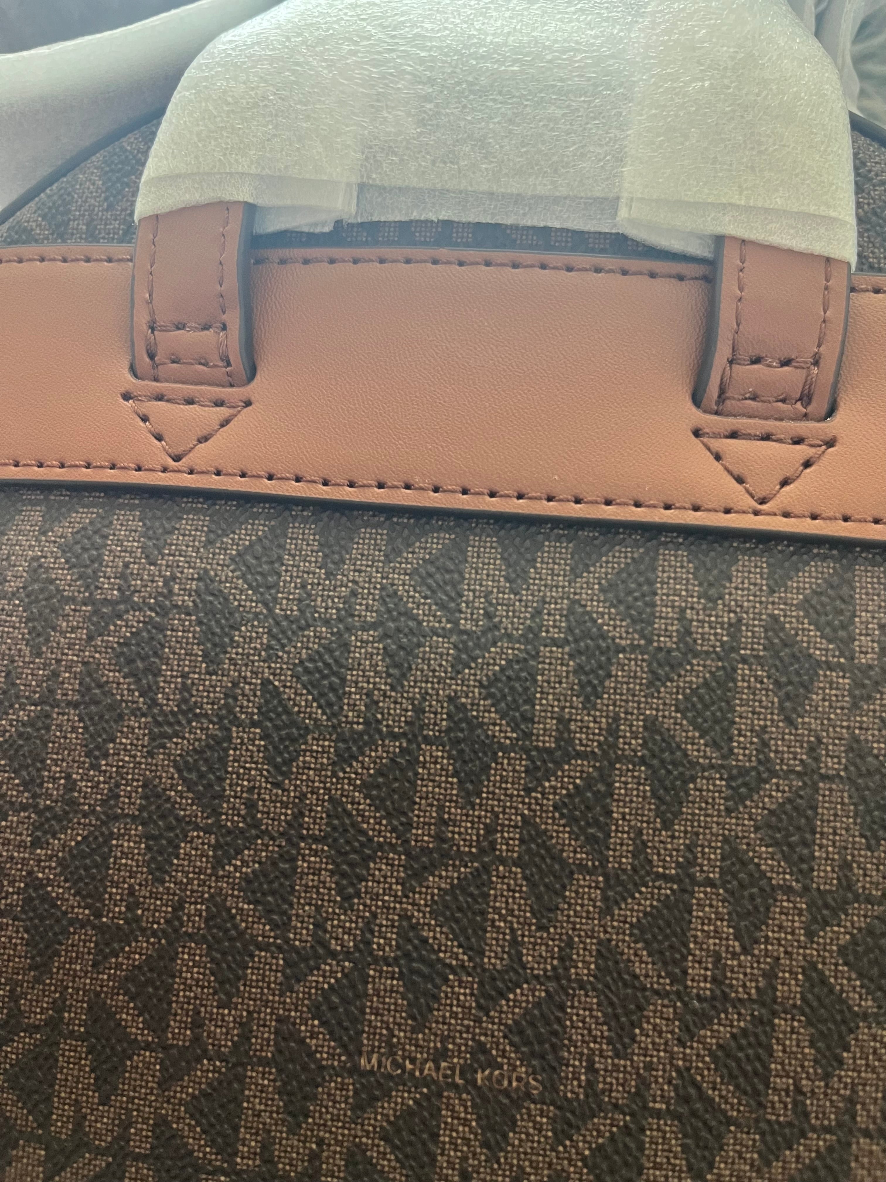 ♡ Michael Kors Sheila Medium Size Signature Backpack - Brown Original Monogram ♡