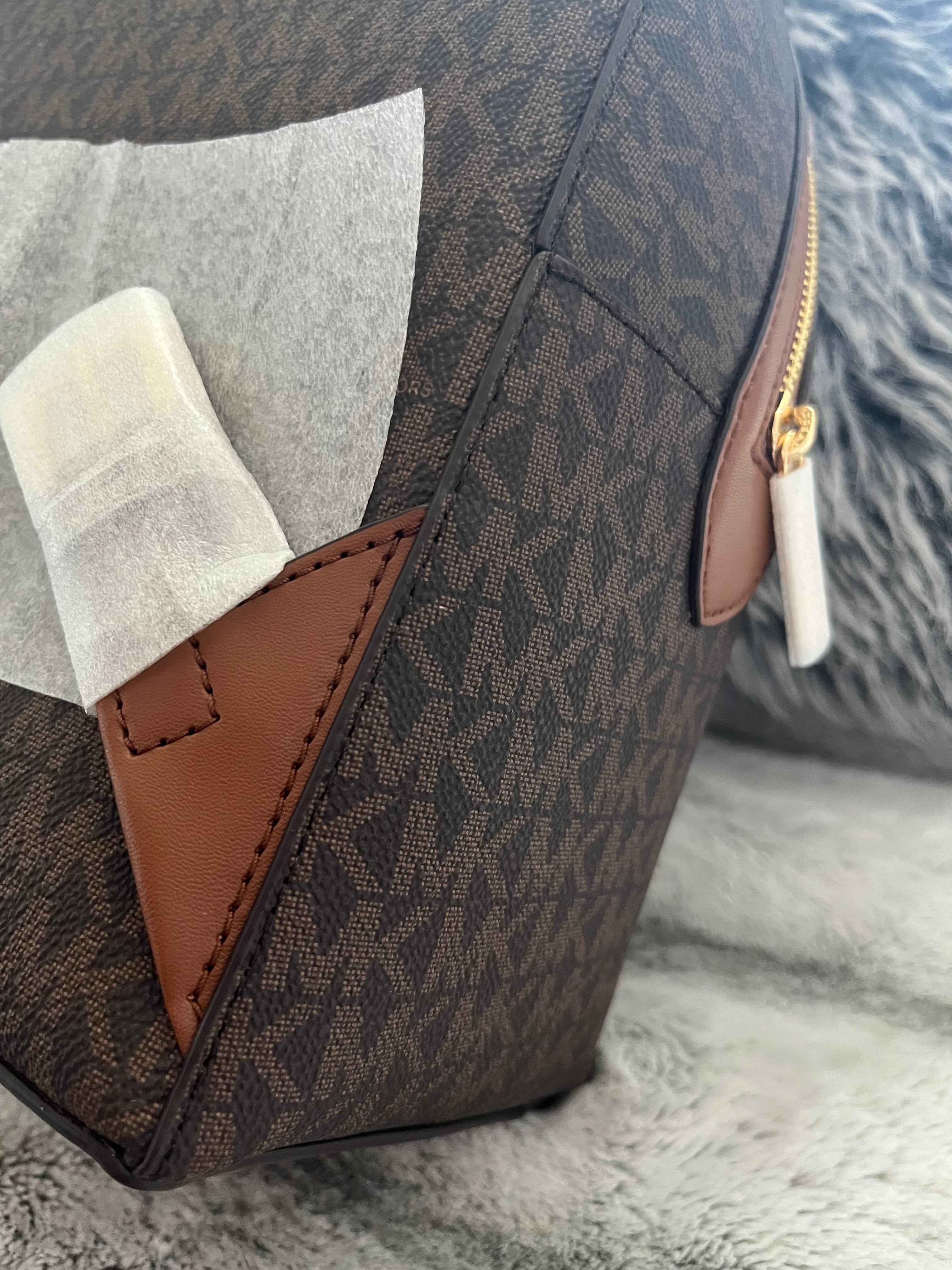 ♡ Michael Kors Sheila Medium Size Signature Backpack - Brown Original Monogram ♡