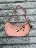 ♡ Juicy Couture Small Light Pink Bag Gold Hardware & Charms | Brand New Y2K GIRL ♡