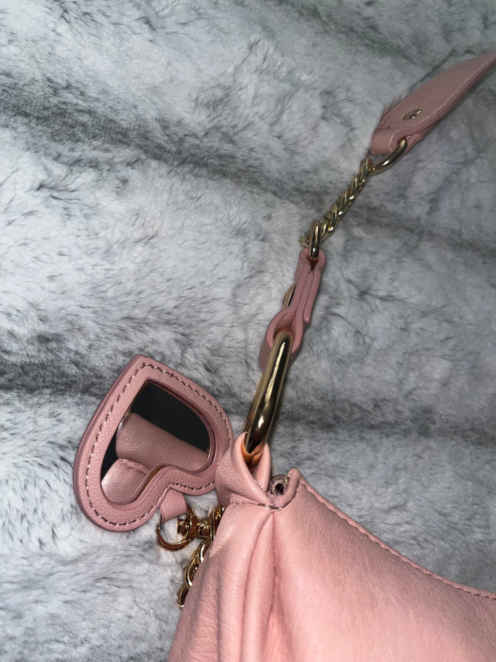 ♡ Juicy Couture Small Light Pink Bag Gold Hardware & Charms | Brand New Y2K GIRL ♡