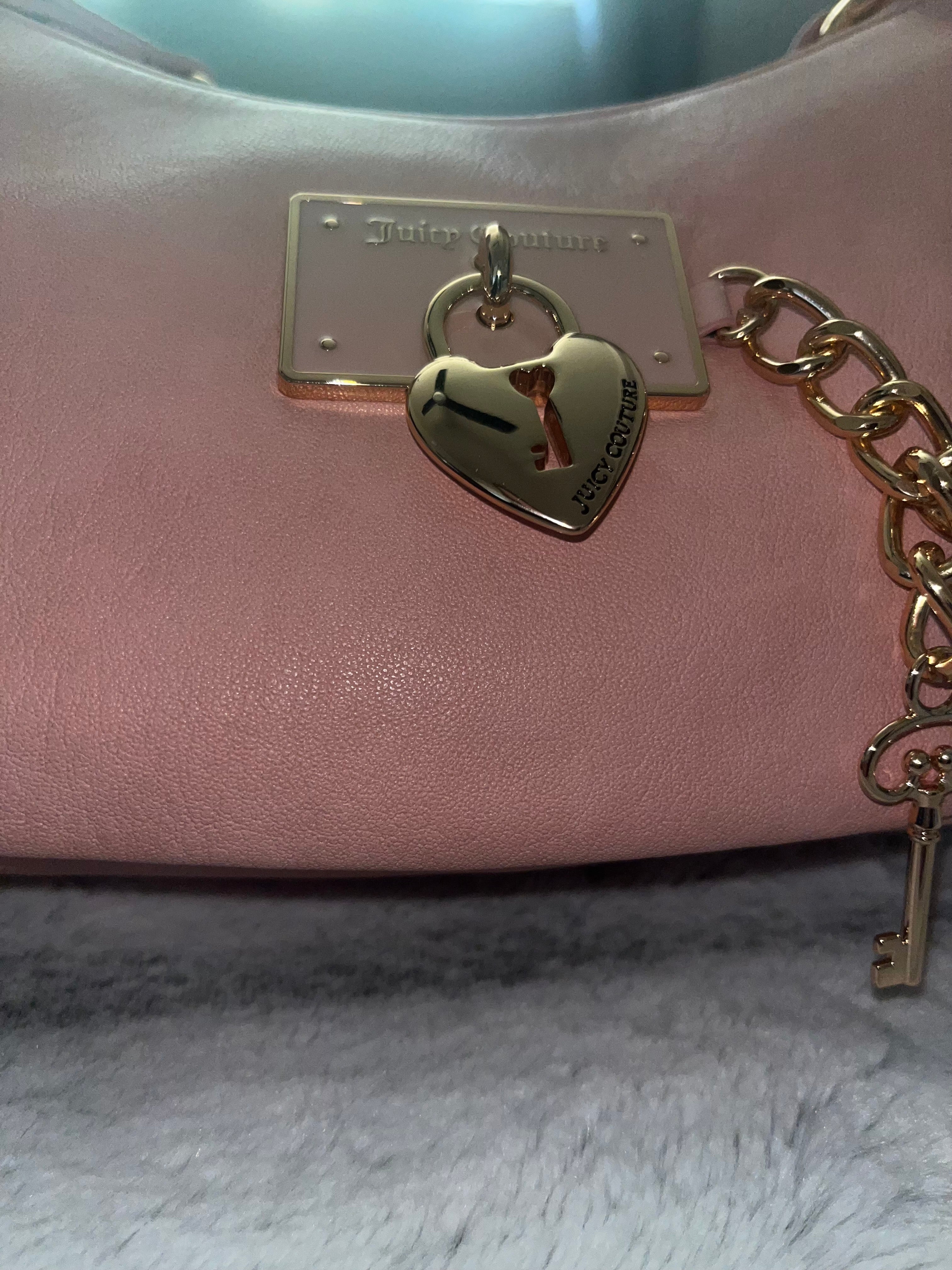 ♡ Juicy Couture Small Light Pink Bag Gold Hardware & Charms | Brand New Y2K GIRL ♡