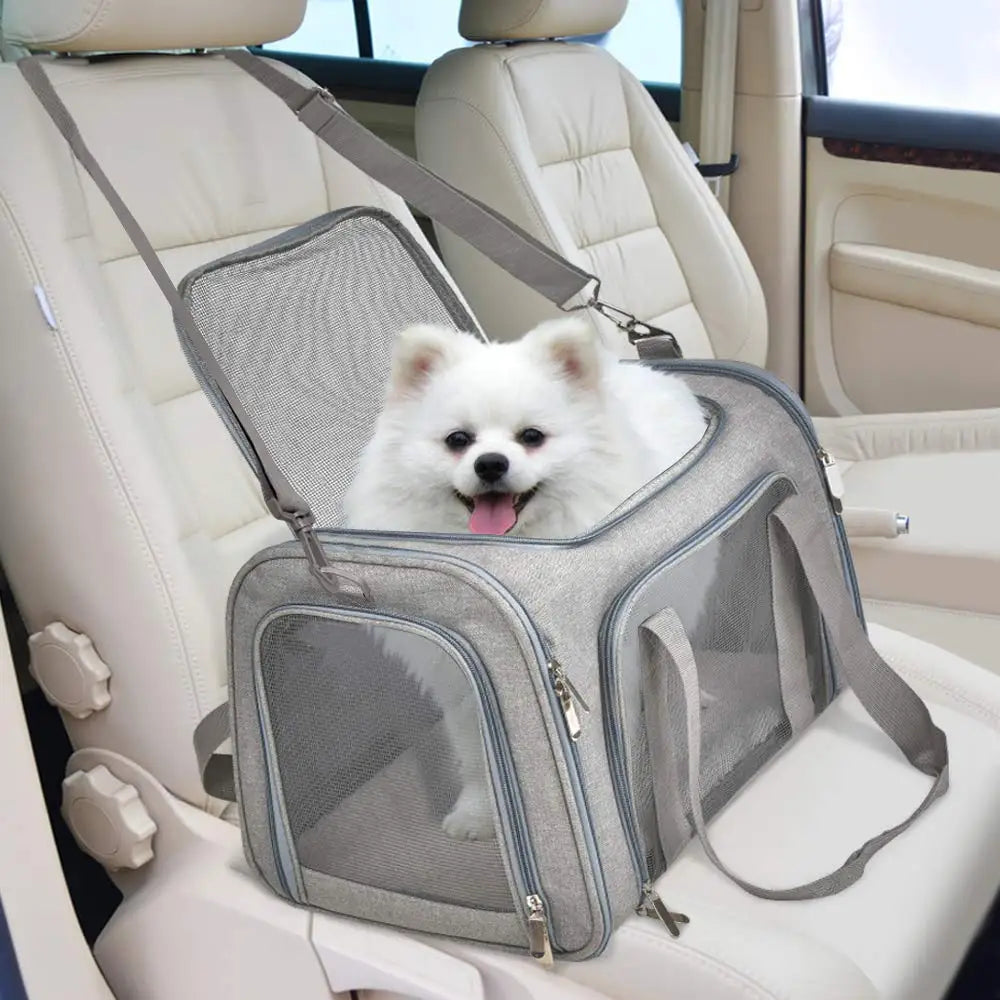 ♡ Dog Carrier Bag Soft Side Backpack Cat Pet Carriers Dog Travel Bags Airline Approved Transport For Small Dogs Cats Outgoing ♡