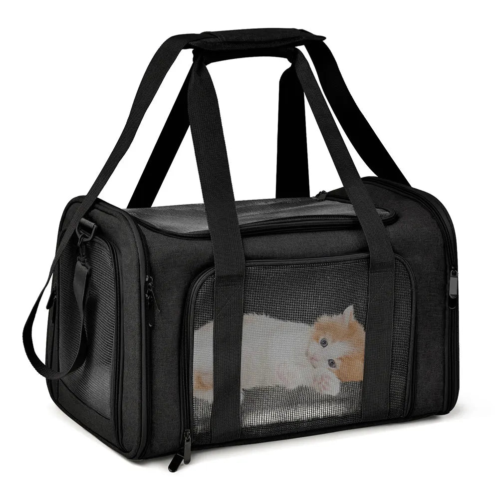 ♡ Dog Carrier Bag Soft Side Backpack Cat Pet Carriers Dog Travel Bags Airline Approved Transport For Small Dogs Cats Outgoing ♡