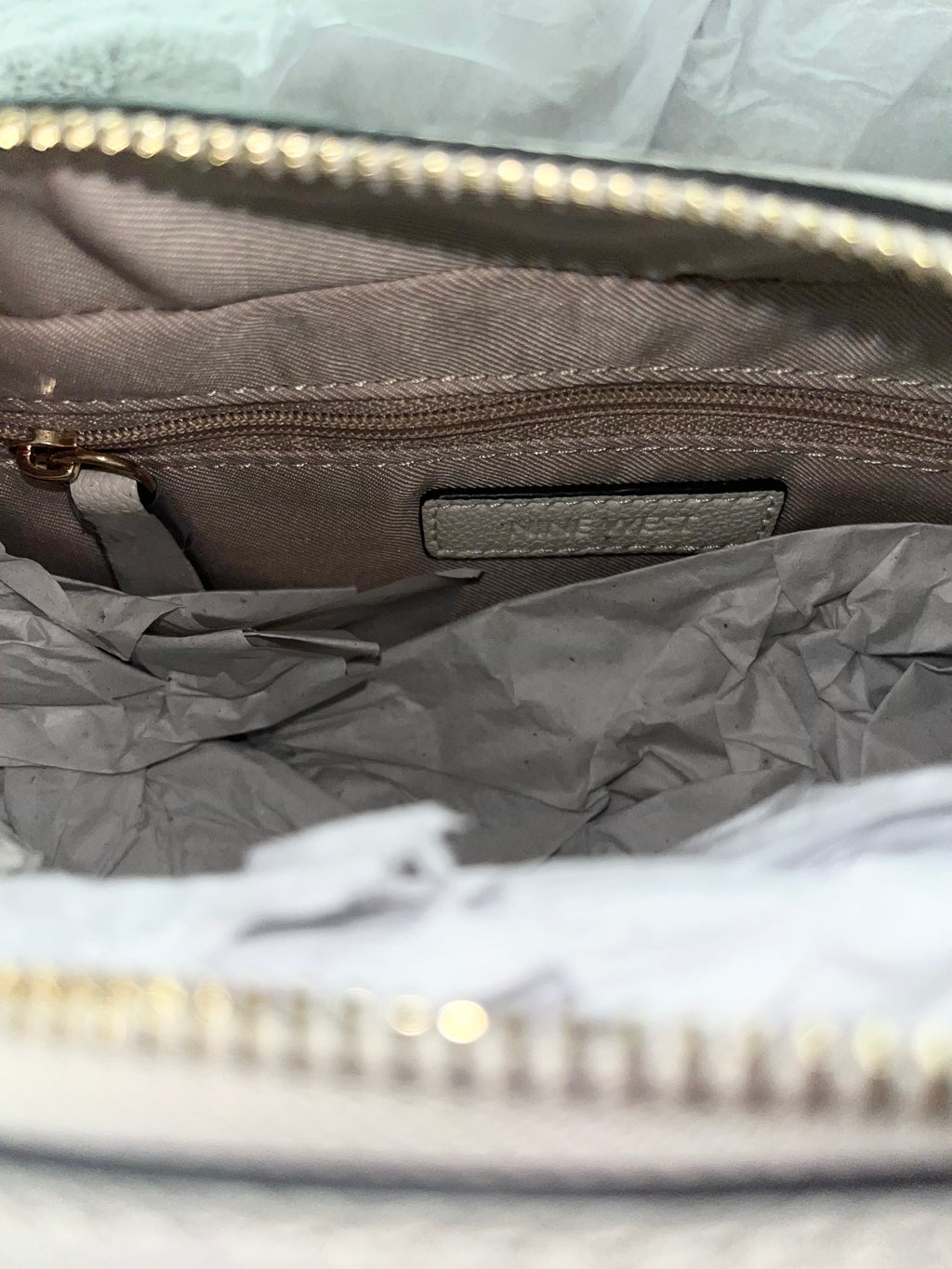 ♡ Nine West Small White Cream Shoulder Bag Chic Luxury Classic Elegant Purse ♡